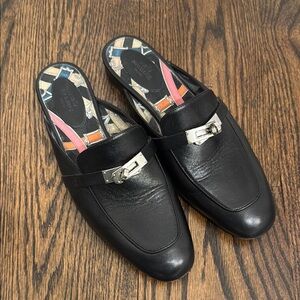 Hermes Oz mules black